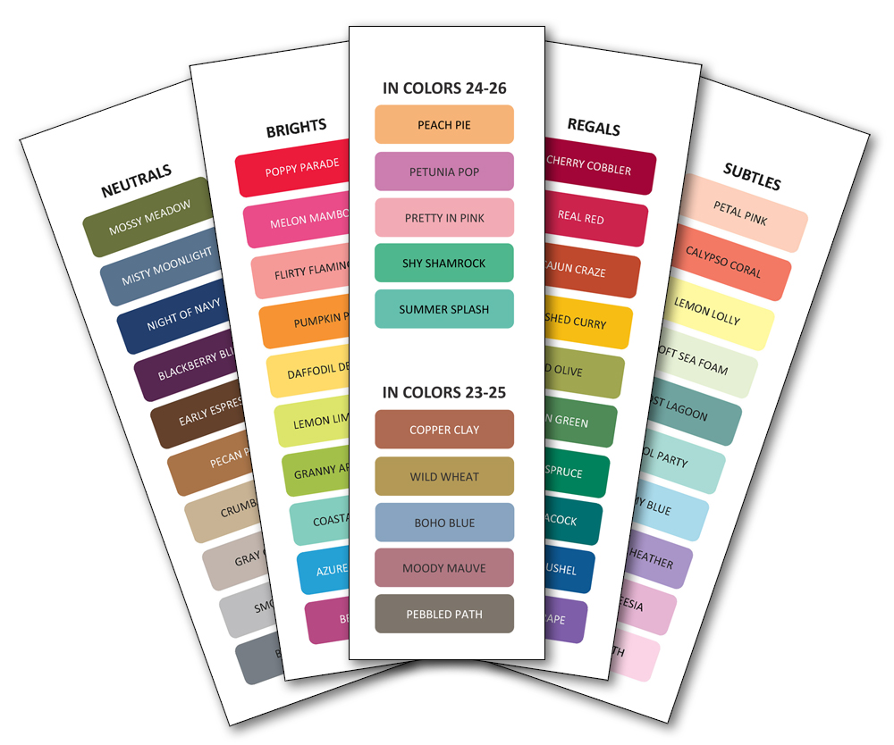Colour Swatch Set - Updated for 2023 Colour Refresh 